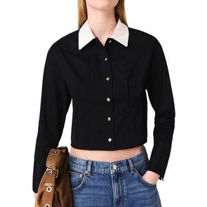 Colini Cropped Poplin Shirt